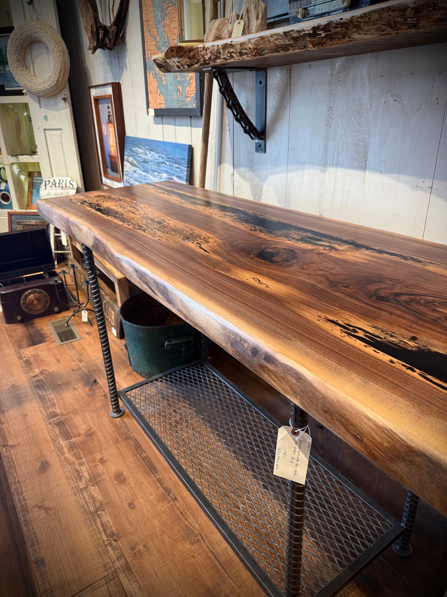 Live Edge Bar Top Table